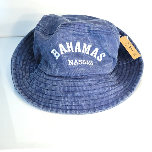 Lucky 7 Blue Denim Bahamas Bucket Hat - Picture 5 of 6